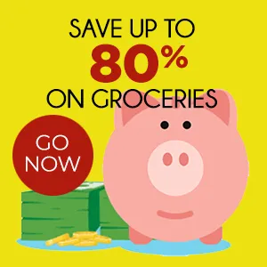 save 80% on groceries